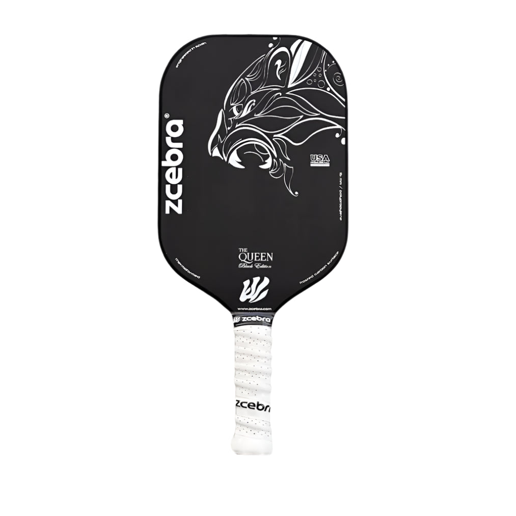 Black Pickleball Paddle The Queen Edgeless