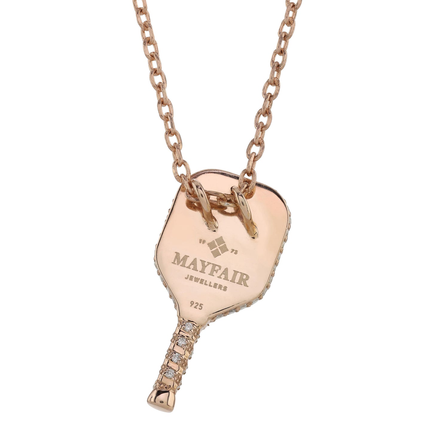 Full Diamond Paddle Pendant by Mayfair Jewellers