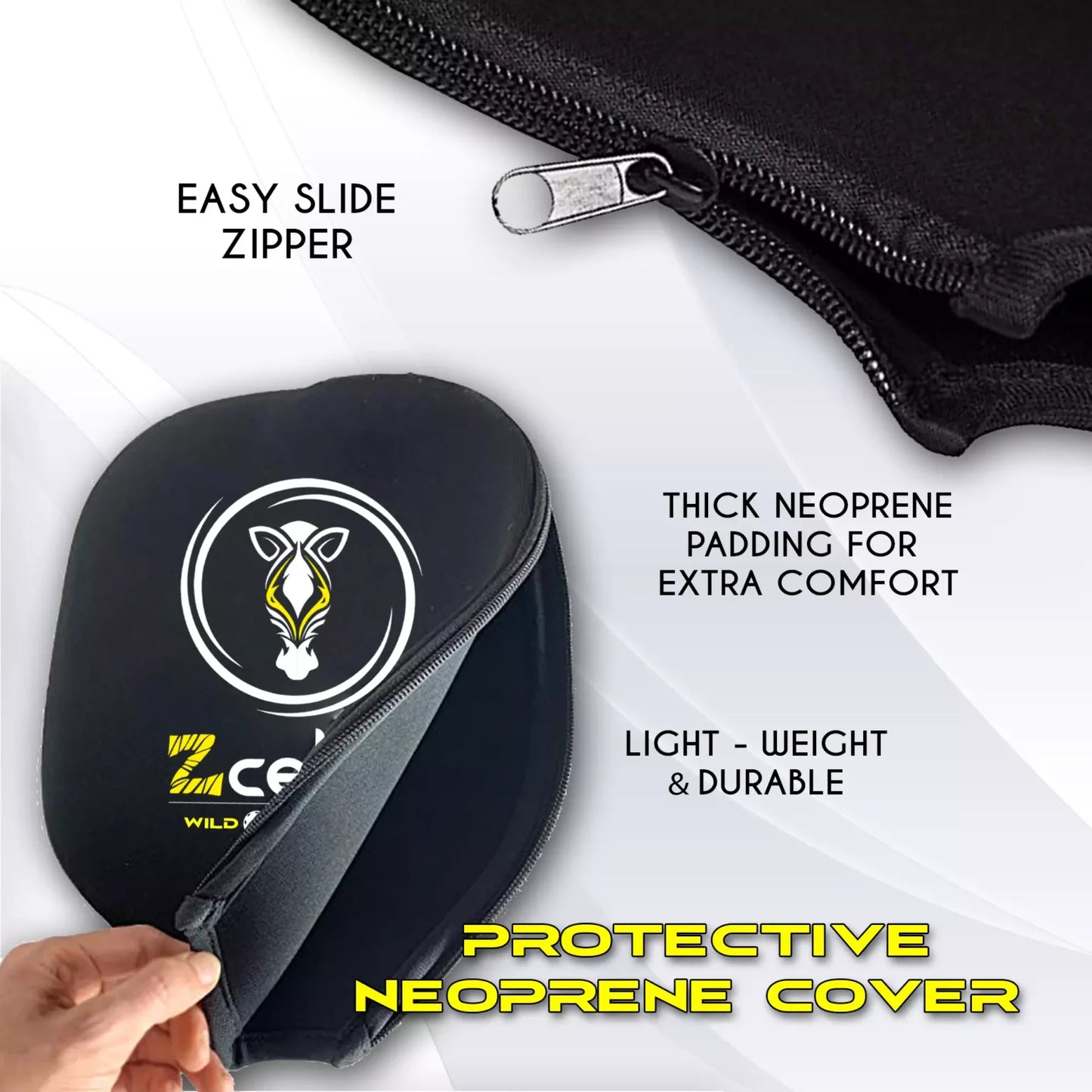 Zgecko FIBERGLASS SERIES Pickleball Paddle (white)