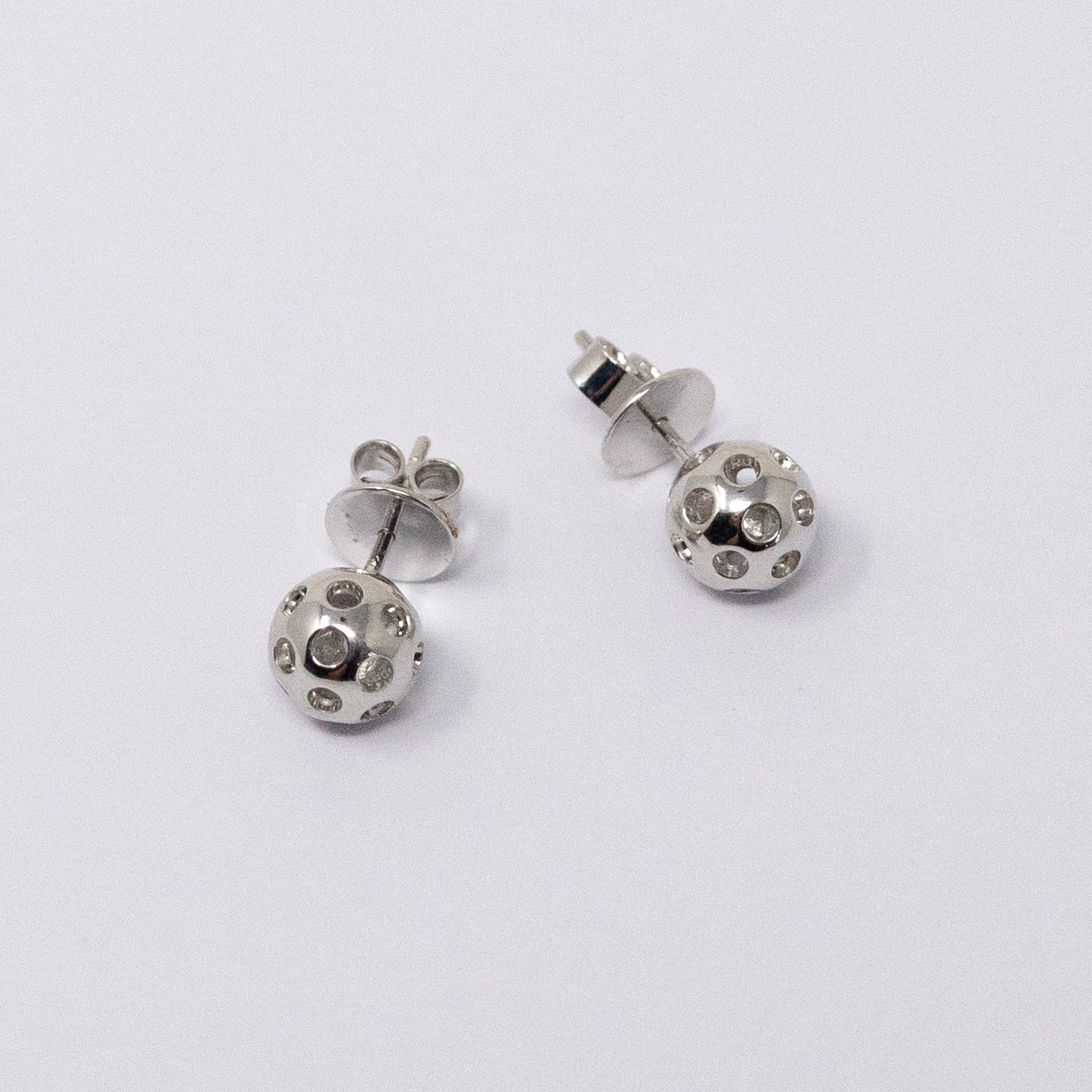 Pickleball Earrings in silver and gold by Mayfair Jewellers