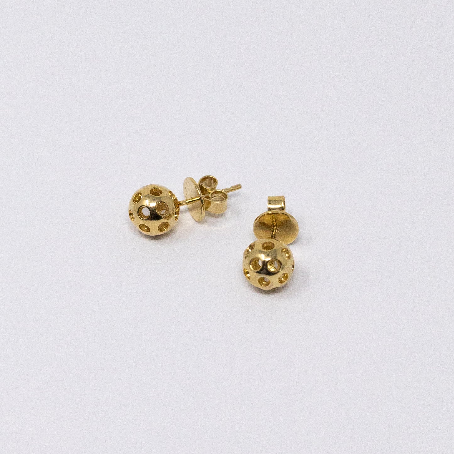 Pickleball Earrings in silver and gold by Mayfair Jewellers