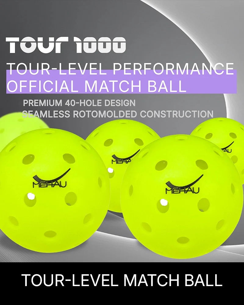 MEHAU Outdoor Pickleball Balls-40 Holes