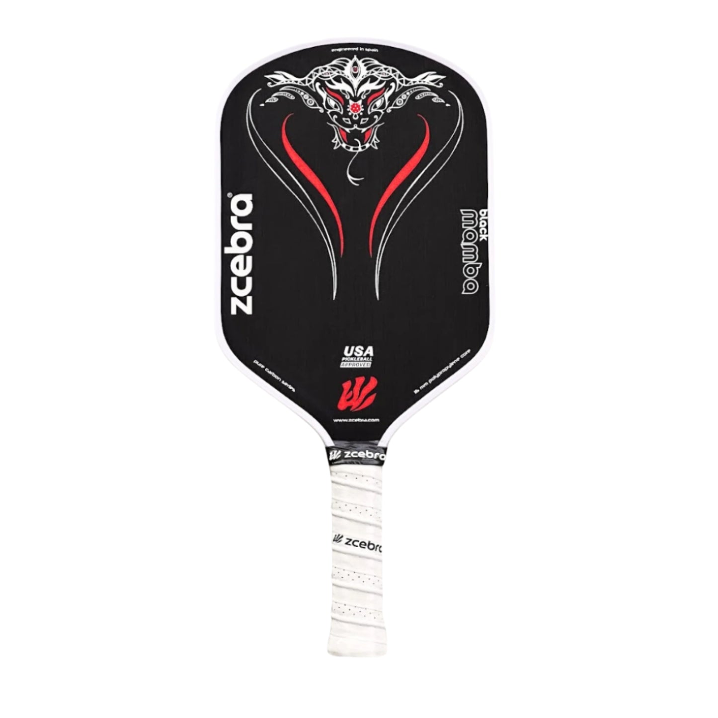 Pickleball Paddle Black Mamba Pure Carbon Series