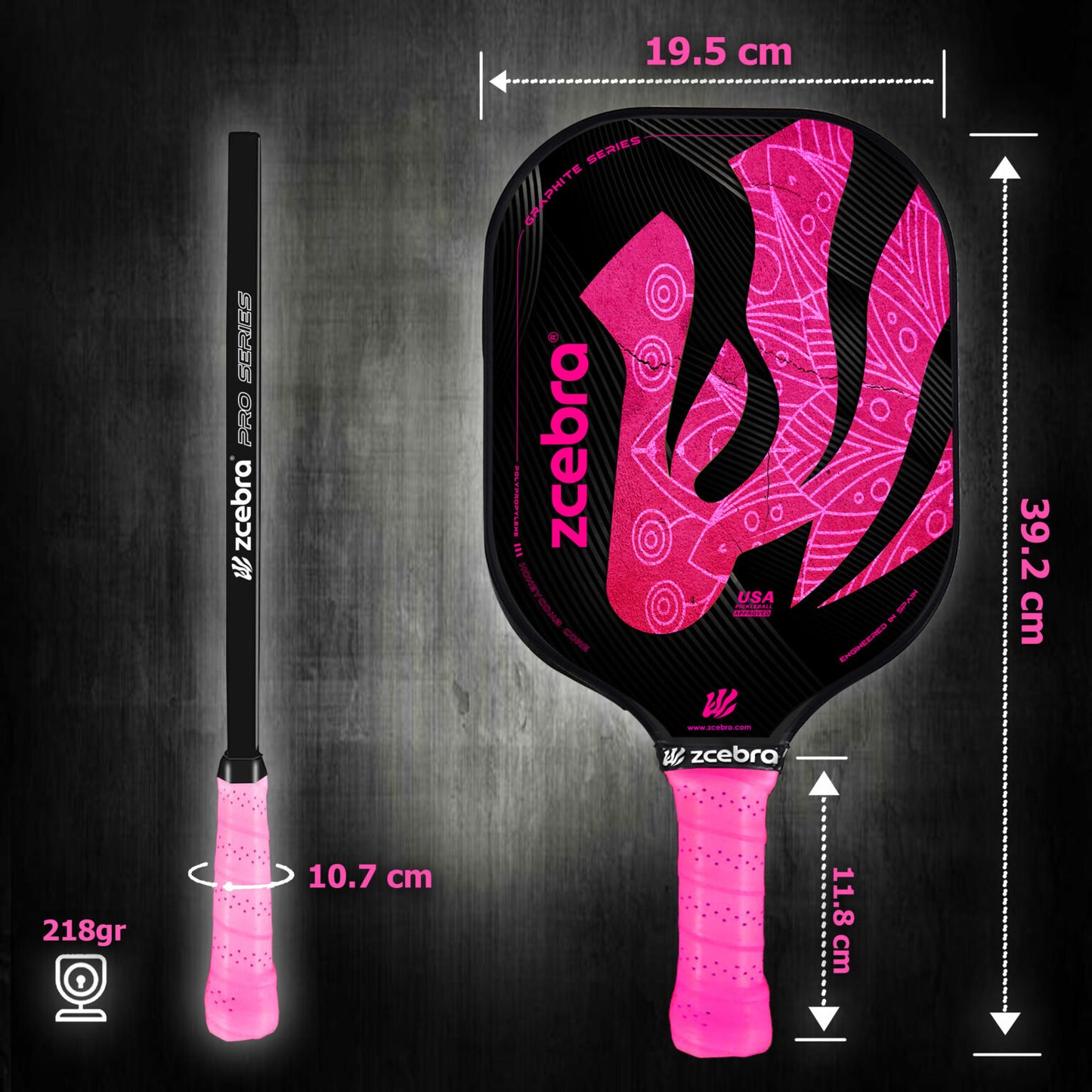 GRAPHITE SERIES Pickleball Paddle (pink edition)