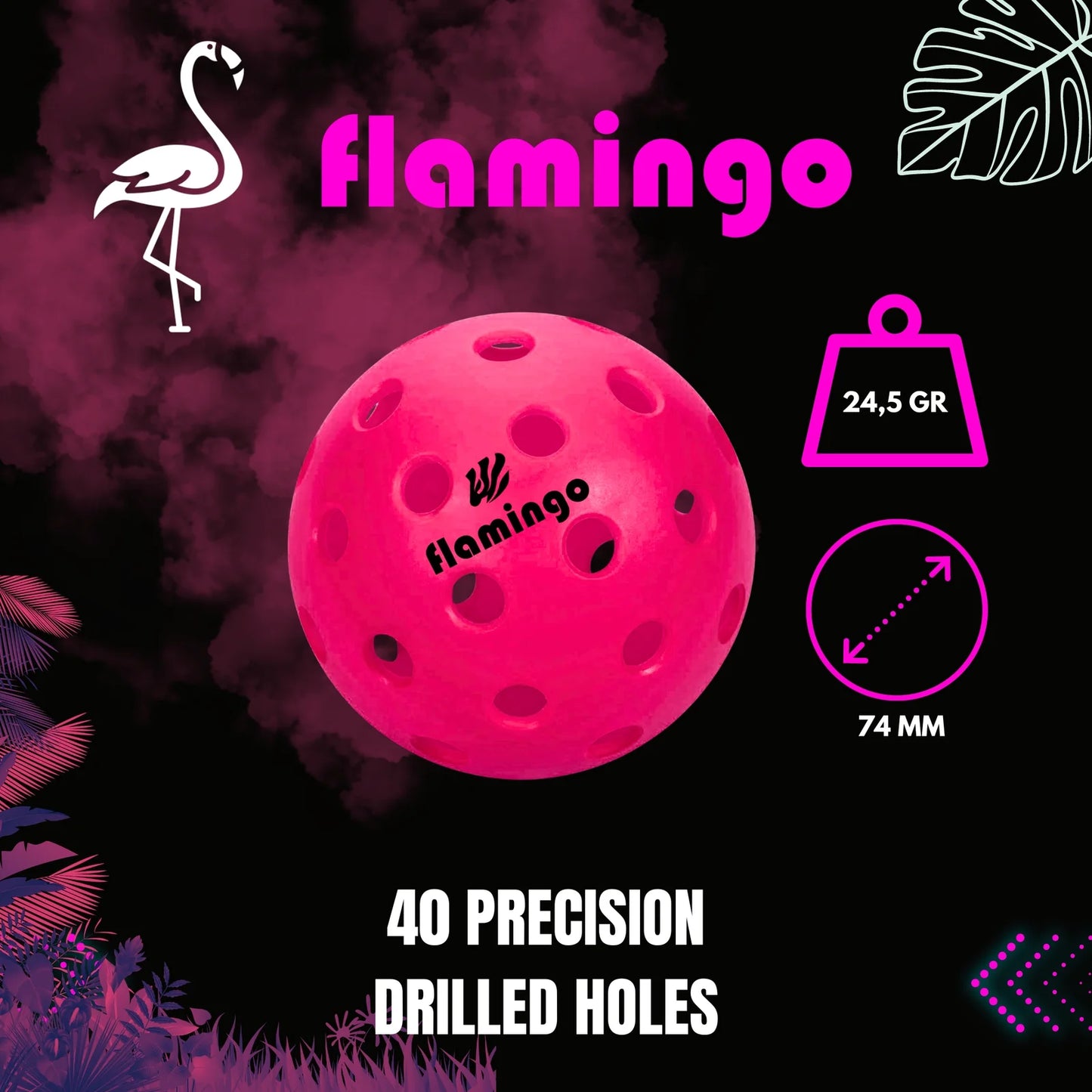 Pickleball balls Onsight Series Flamingo Edition