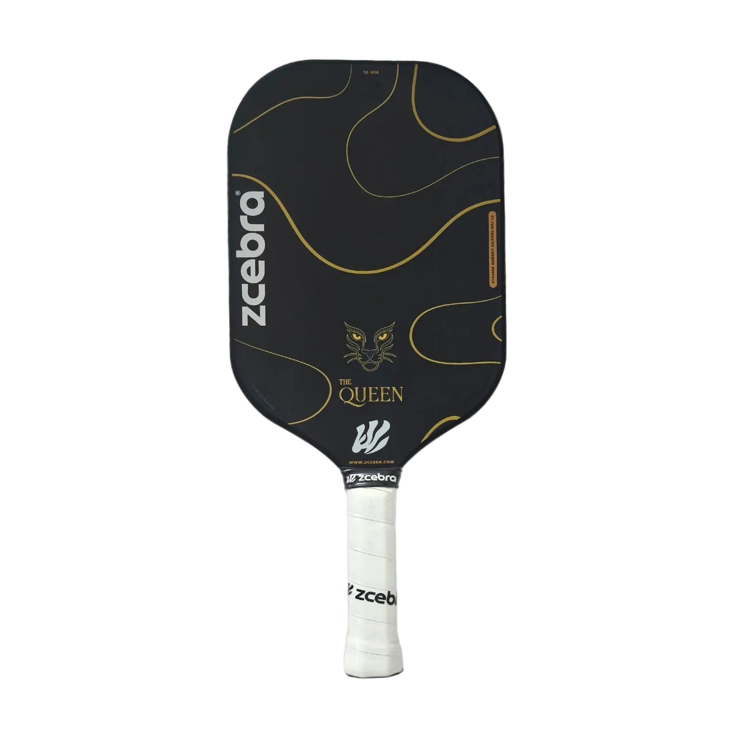 Black Pickleball Paddle The Queen Edgeless