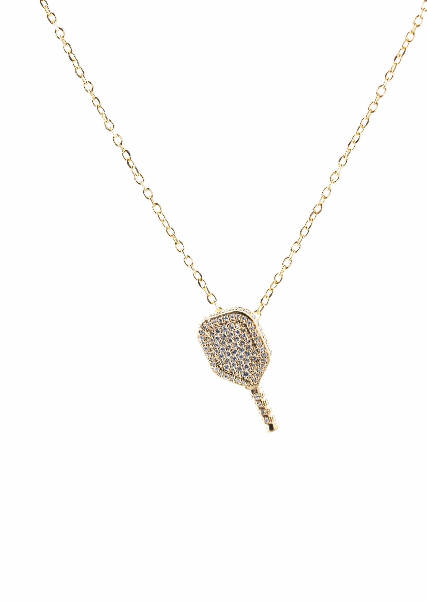 Full Diamond set Paddle Pendant and Chain