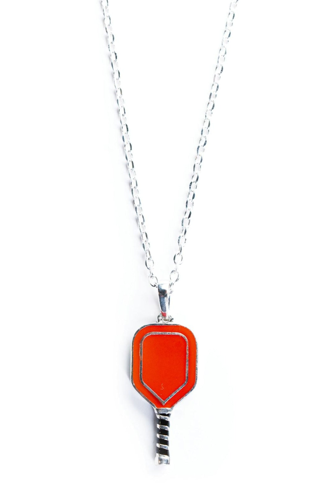 Silver Enamel paddle pendant by Mayfair Jewellers