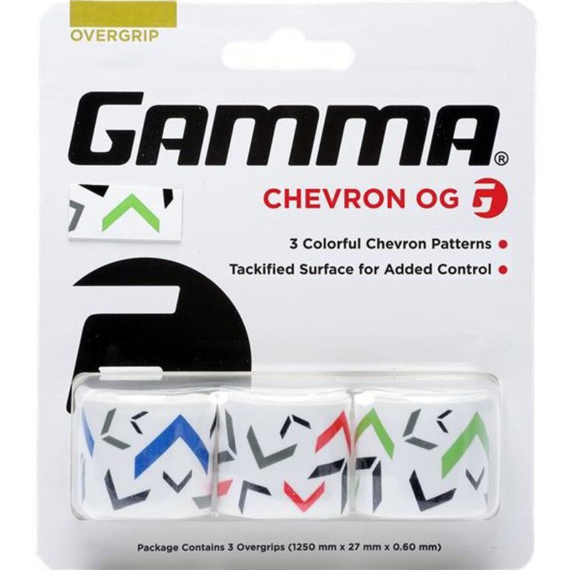 Gamma Overgrip Tape Chevron 3-pack