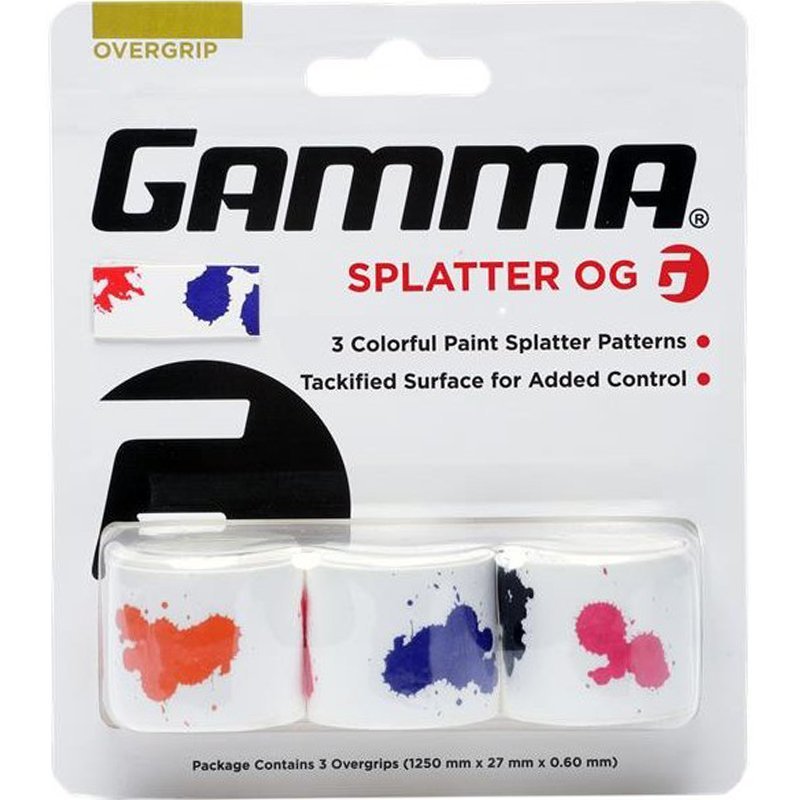 Gamma Overgrip Tape Splatter 3-pack